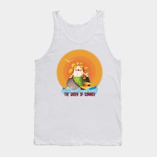 The Queen of Summer, mermaid in the sun Tank Top